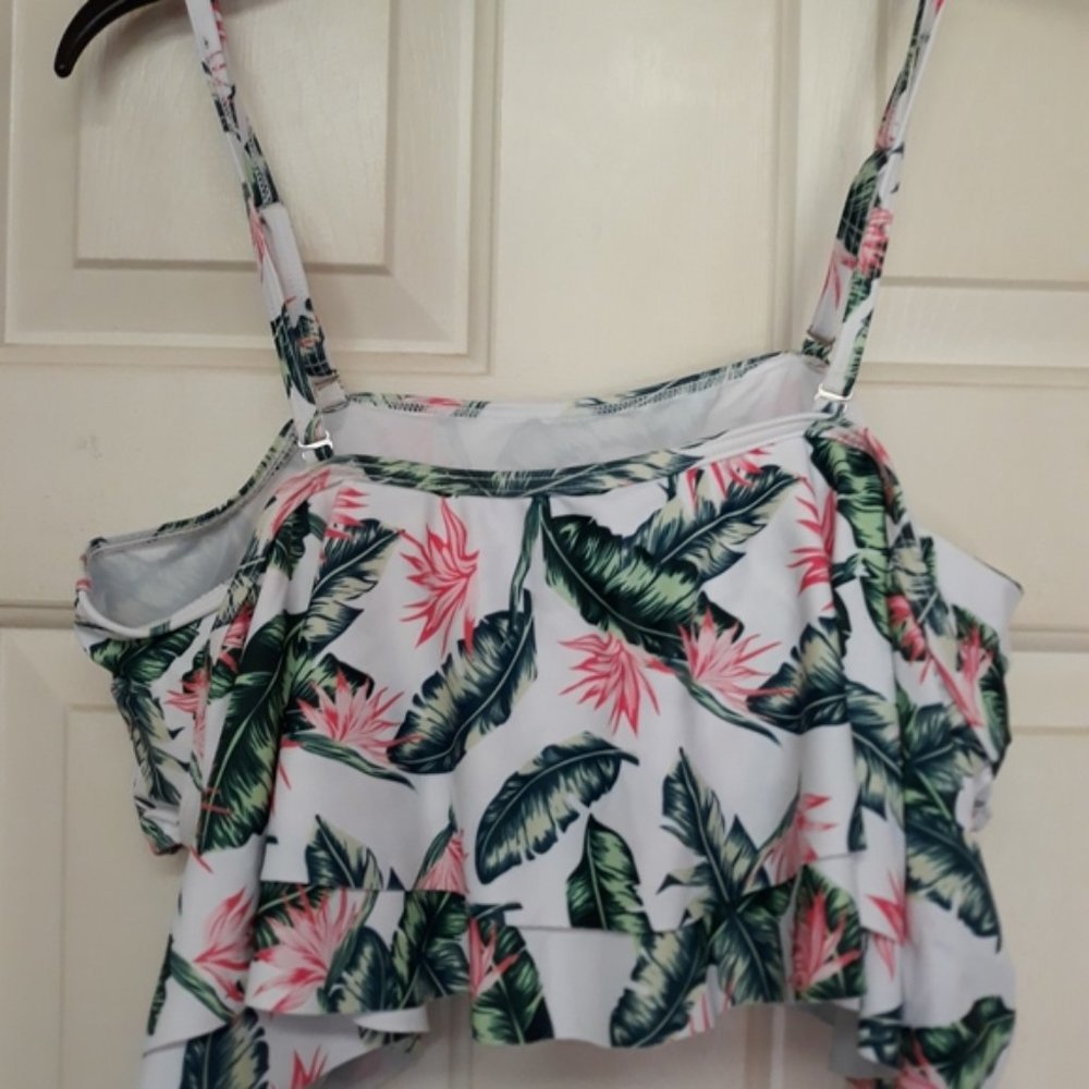 Palm leaf bikini top XXL
